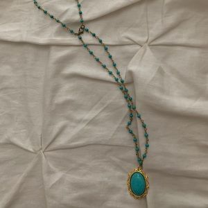 Turquoise & Gold Necklace ✨